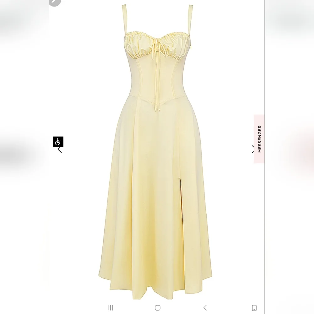 House of CB Carmen Buttercup Bustier Sundress - Picture 11 of 16